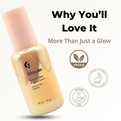 Glossier Futuredew, textura-ligera: se absorbe rápido para uso diario.