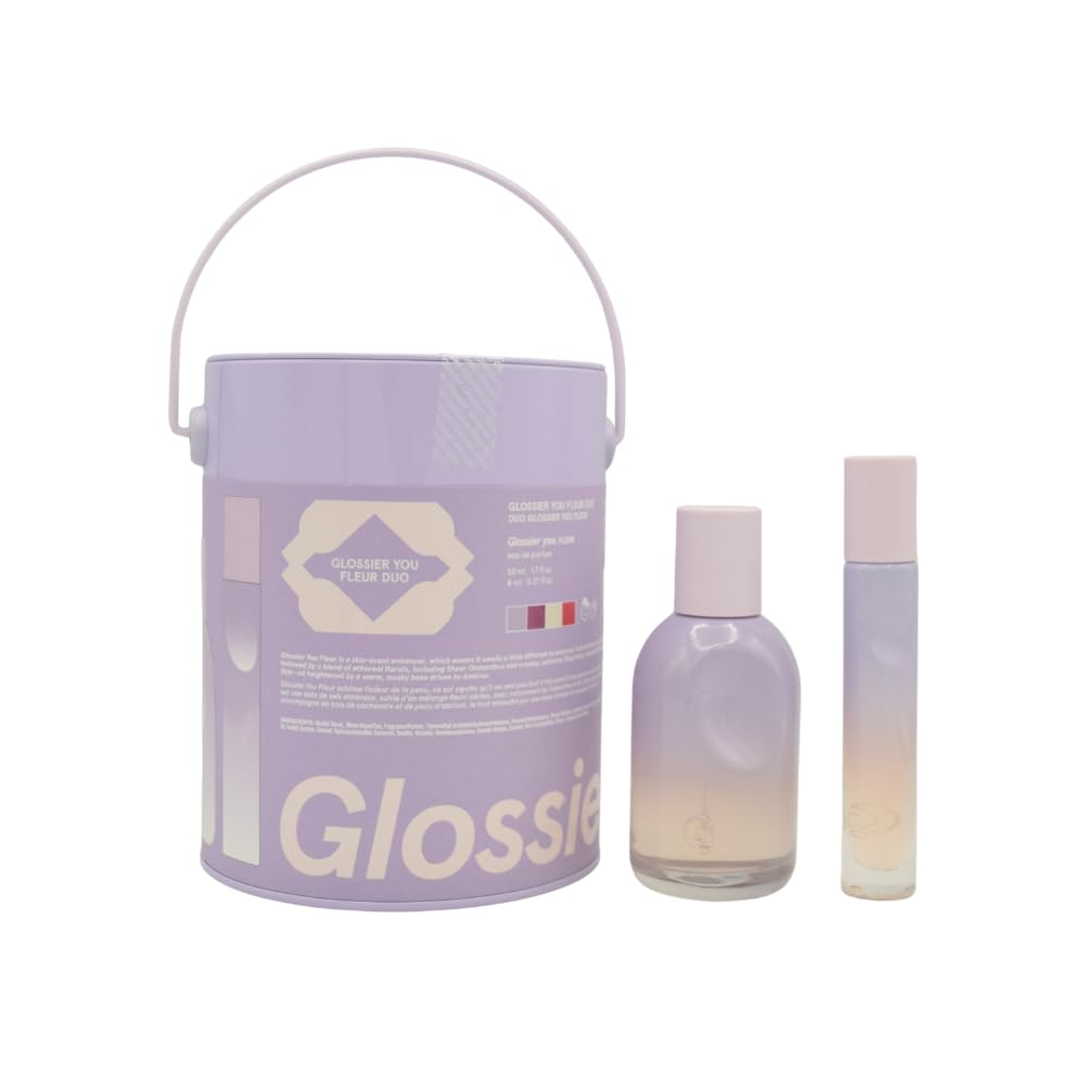 Frasco Glossier You Fleur con huella dactilar, diseño único para regalo y uso diario.