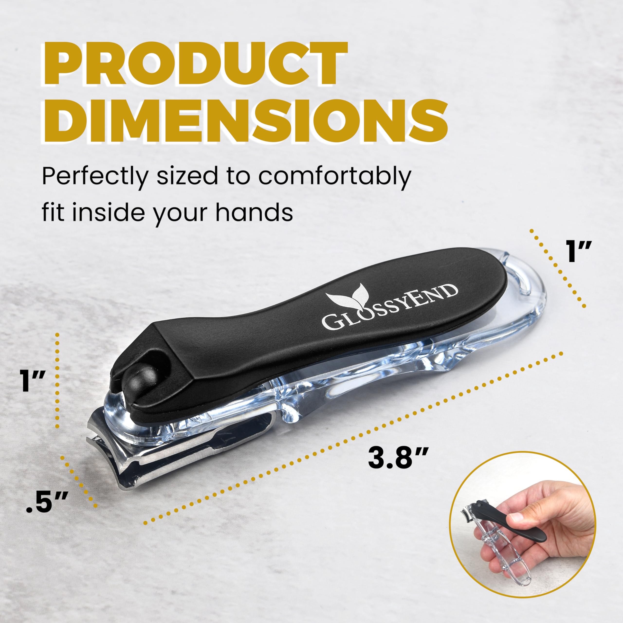 GlossyEnd EZ Grip uso diario para uñas de manos y pies