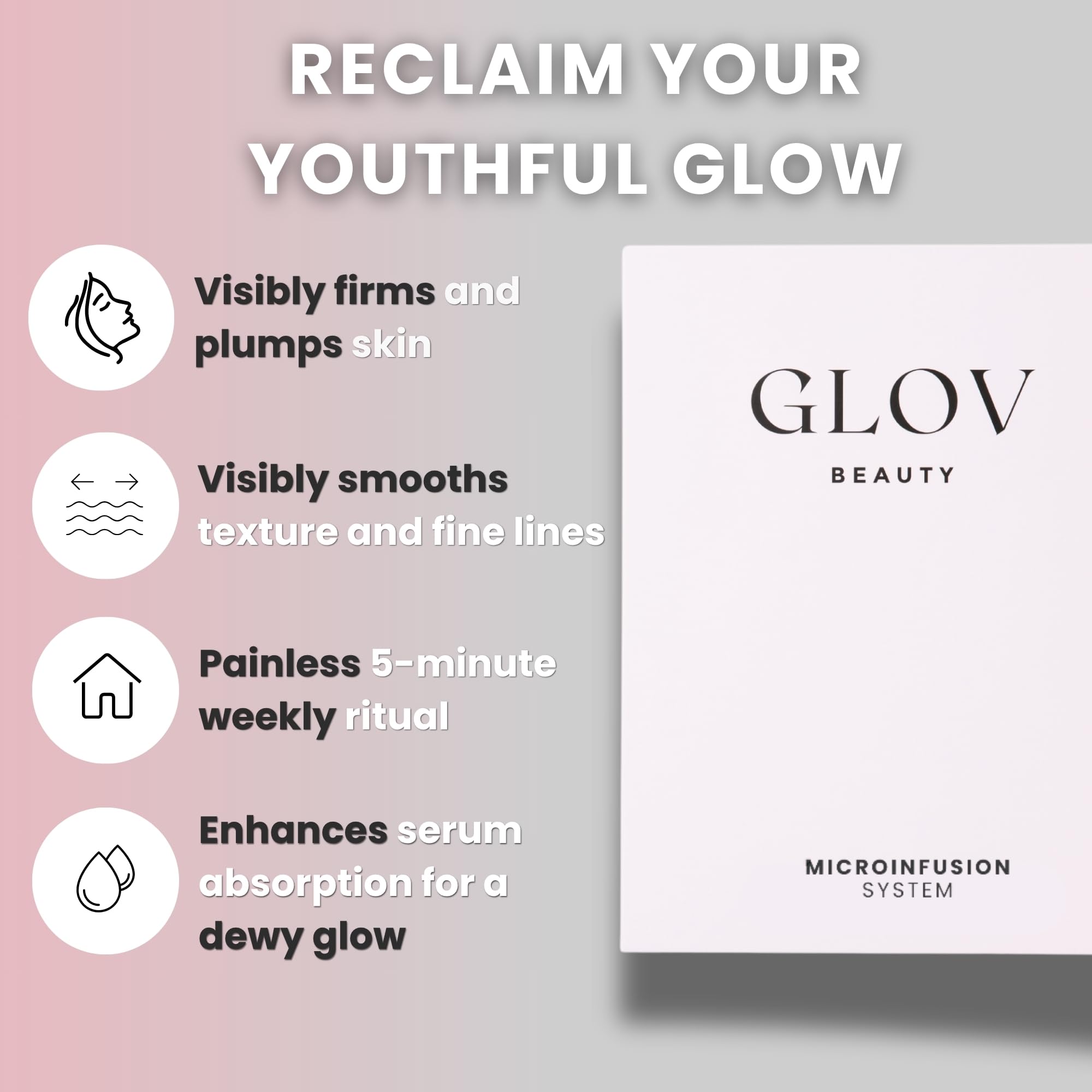 Cabezal de oro 24k de Glov Beauty, preciso para infusión suave.
