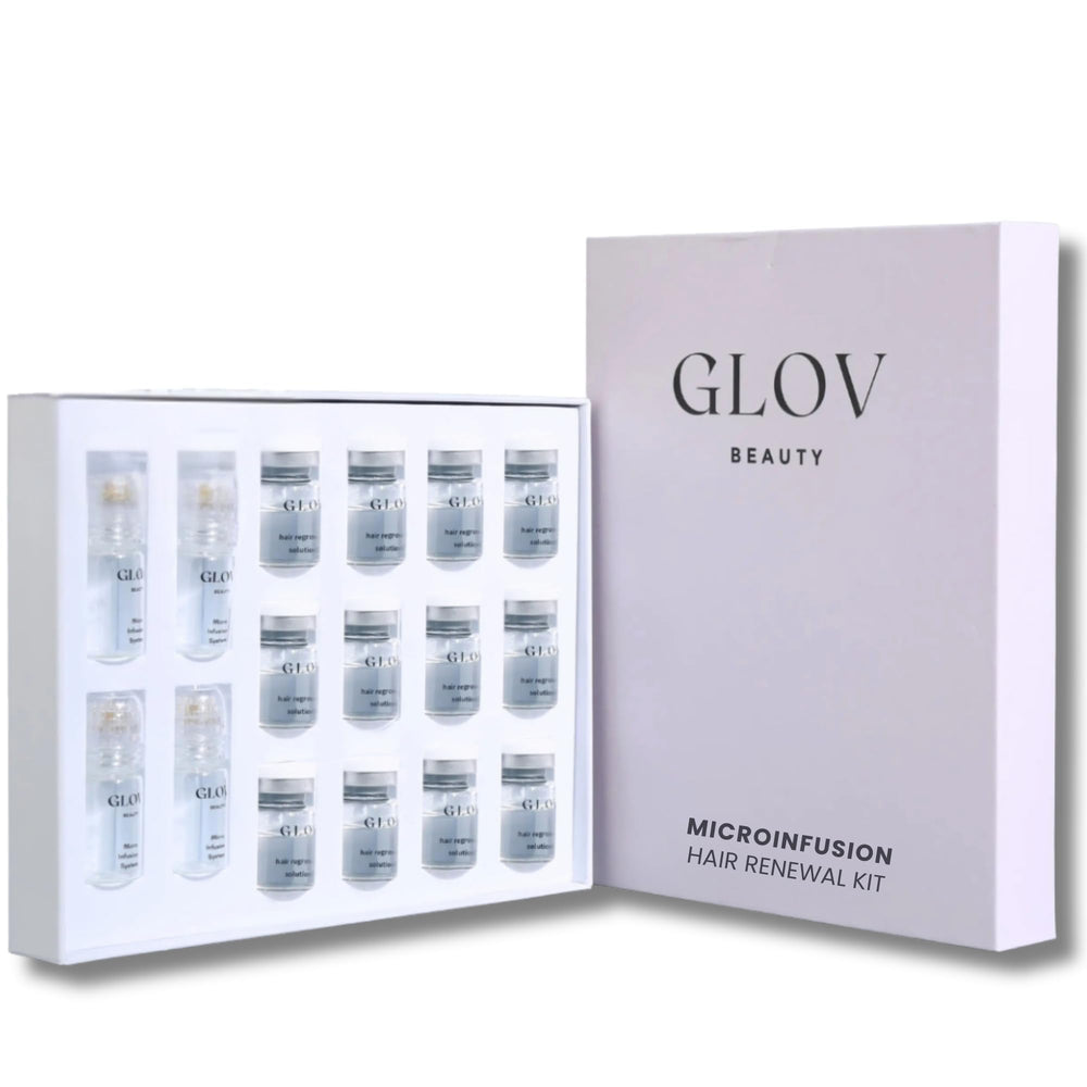 Kit Glov Beauty renovacion capilar 0,25 mm dorado para uso en casa