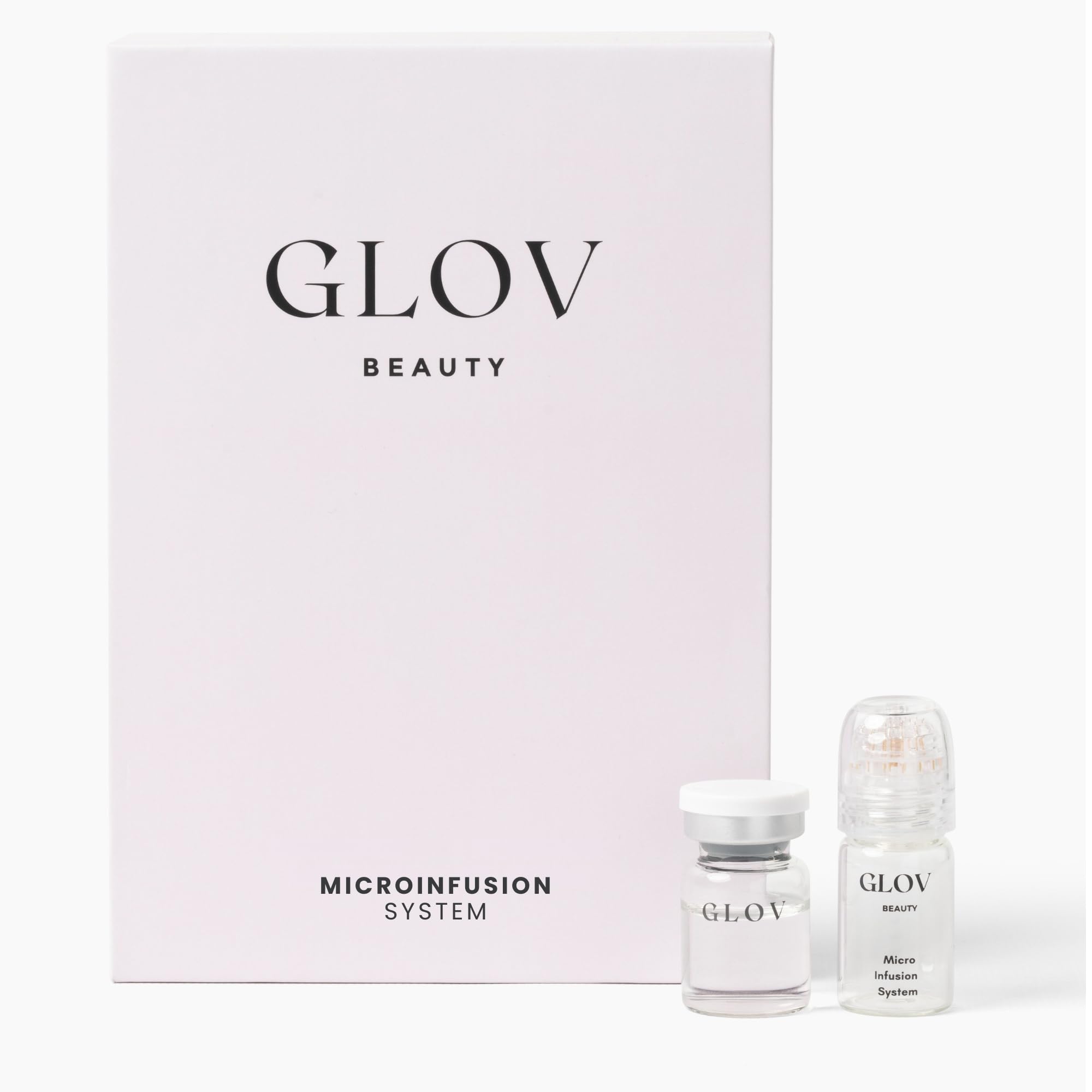 Glov Beauty sistema infusion micro para rostro y labios con punta de oro 24k para luminosidad suave.