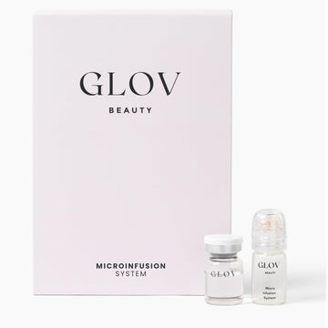 Glov Beauty sistema infusion micro para rostro y labios con punta de oro 24k para luminosidad suave.