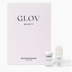 Glov Beauty sistema infusion micro para rostro y labios con punta de oro 24k para luminosidad suave.