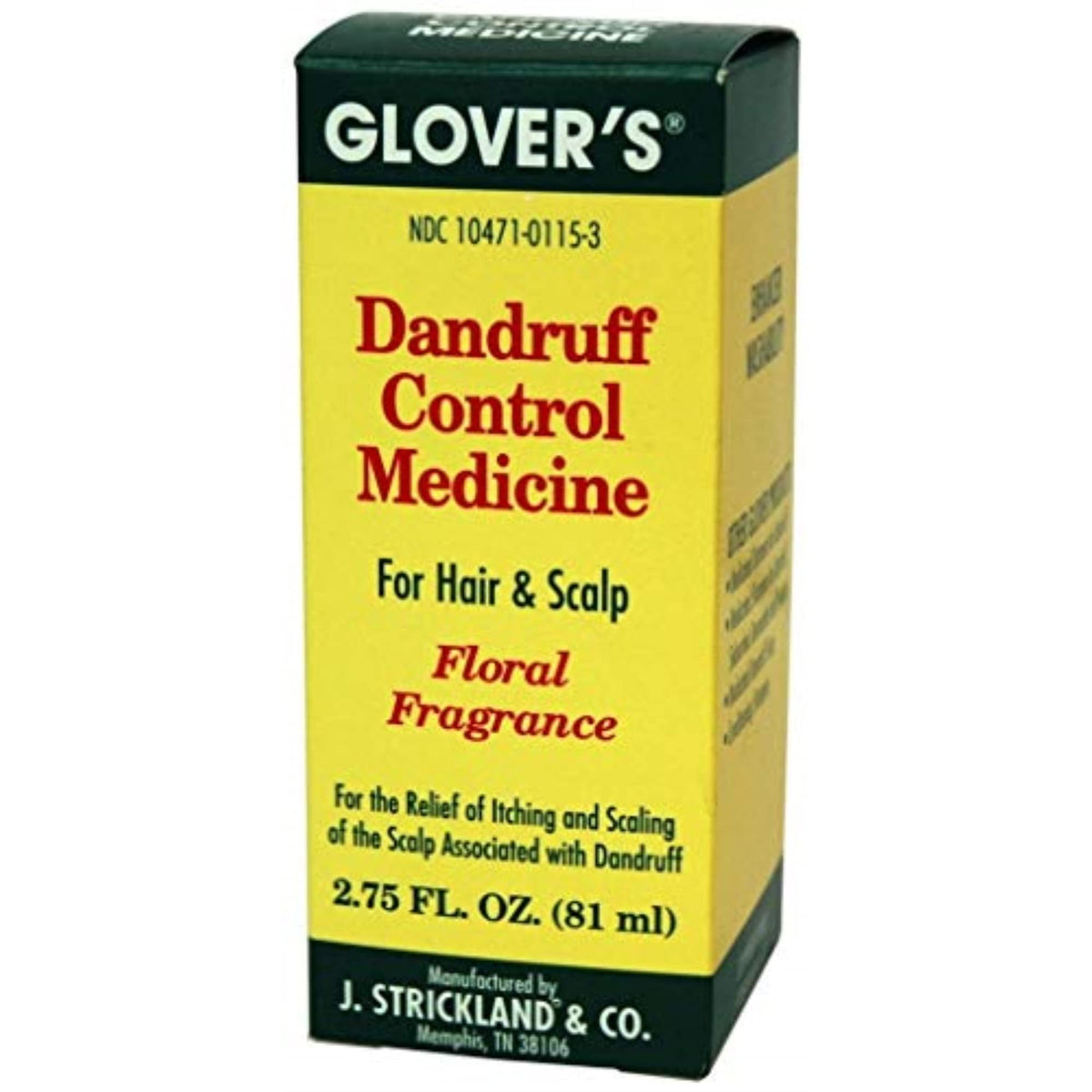 Glover's control de caspa fragancia floral, alivio suave del picor