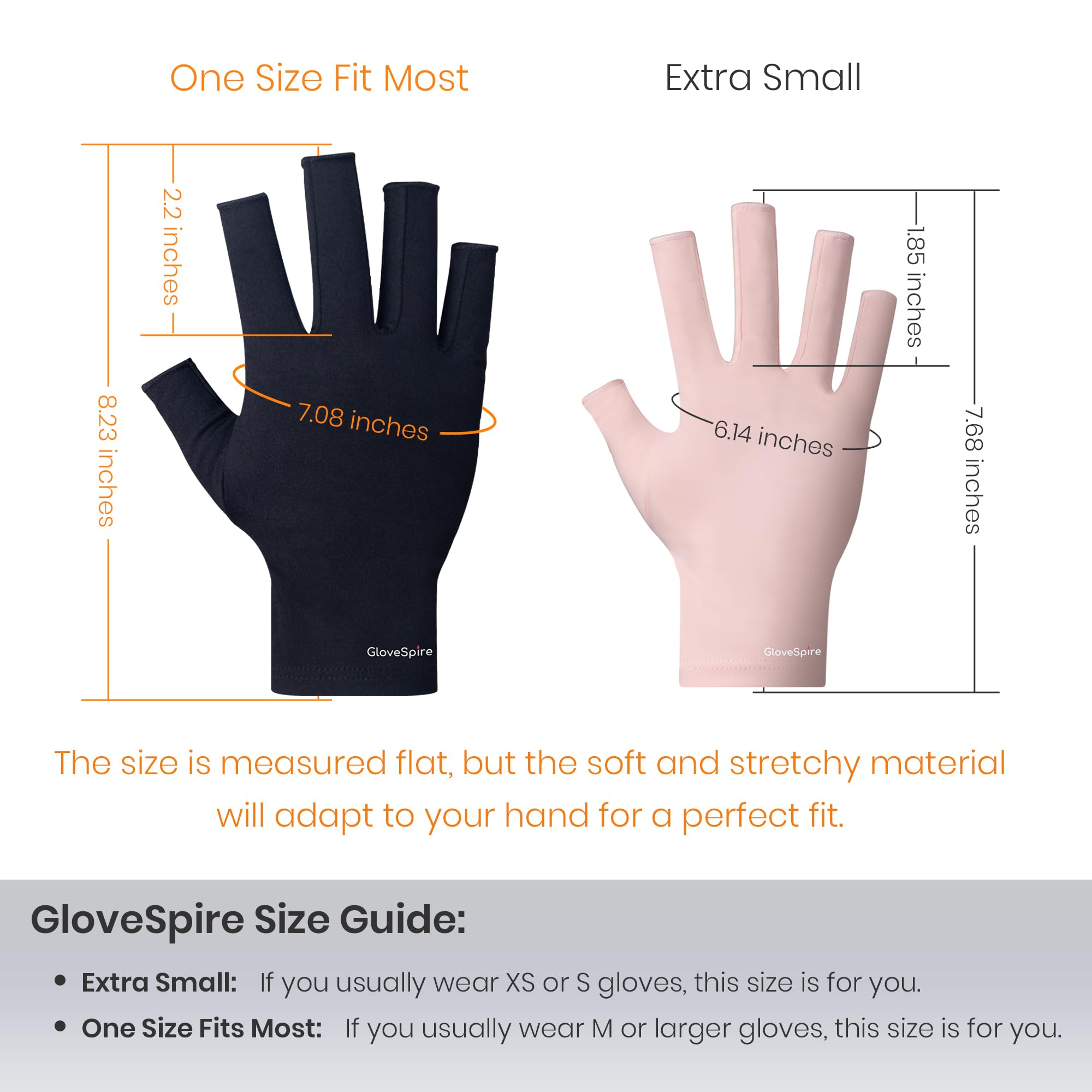 Estuche portátil incluido para guardar guantes GloveSpire durante viajes