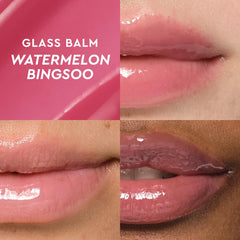 Envase rosado de Glow Recipe Glass Balm Lip Treatment para uso diario