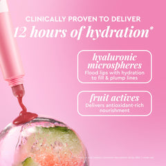 Tono rosado claro de Glow Recipe Glass Balm Lip Treatment para look suave