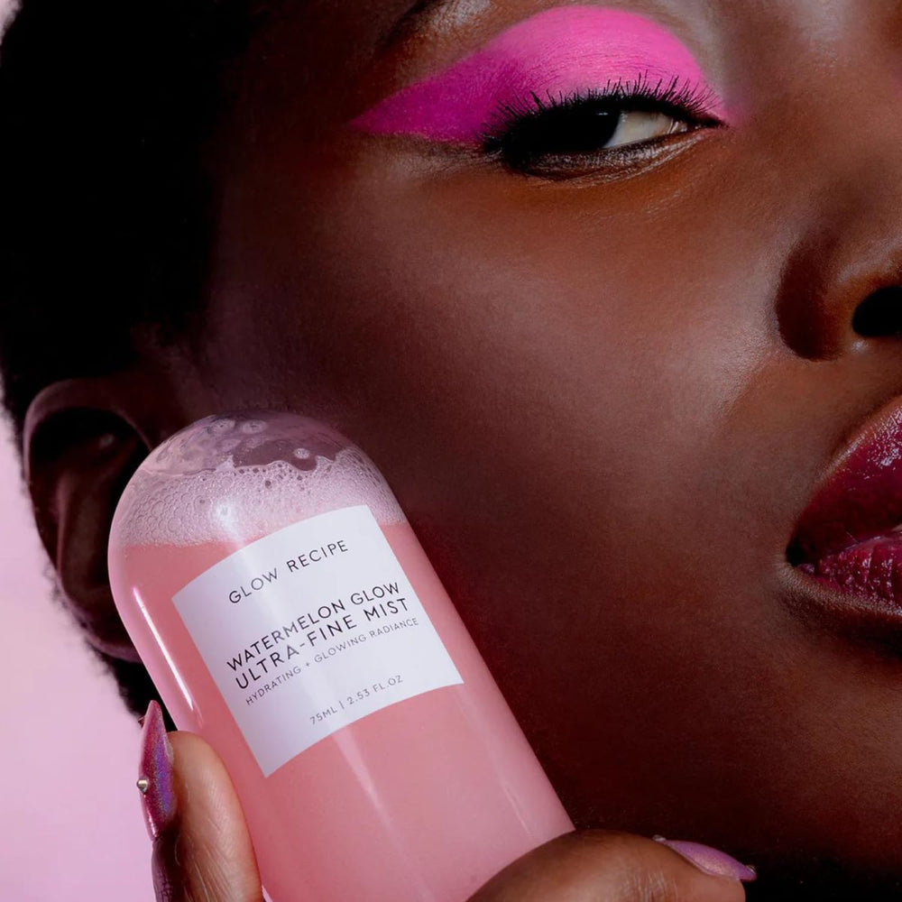 Glow Recipe bruma aplicación maquillaje prebase fijación suave