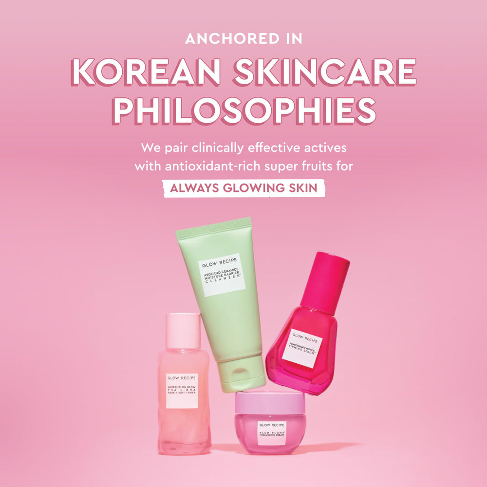 Formule vegan et cruelty-free Glow Recipe, respectueuse de l'épiderme.