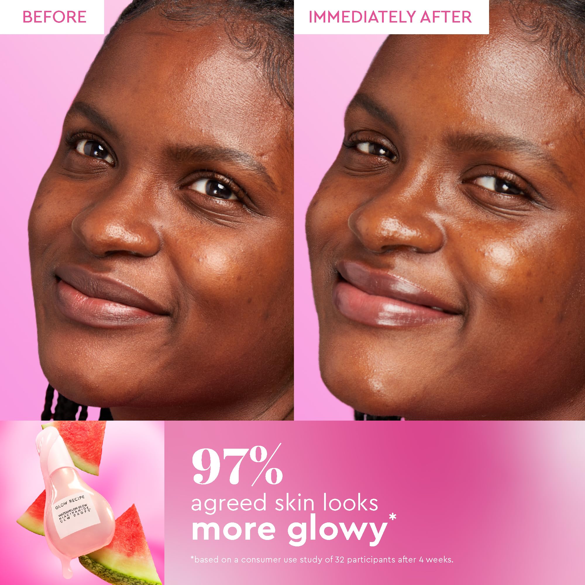 Gotas iluminadoras con niacinamida Glow Recipe brillo e hidratación