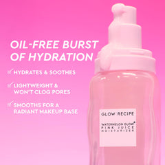 Glow Recipe Jugo Rosa, ácido hialurónico para hidratación duradera en el rostro.