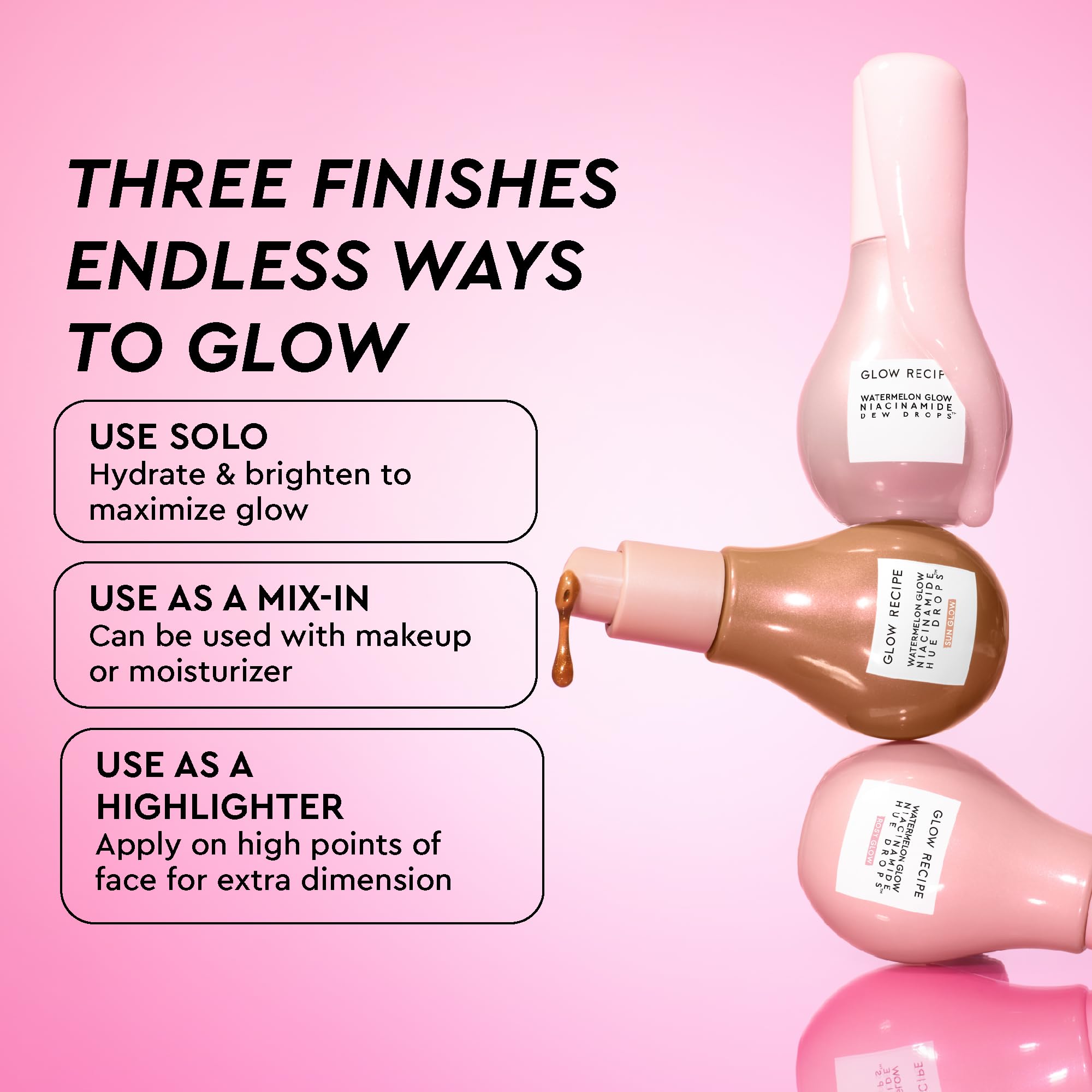 Glow Recipe Hue Drops Sun Glow: aplicación ligera para un toque radiante.