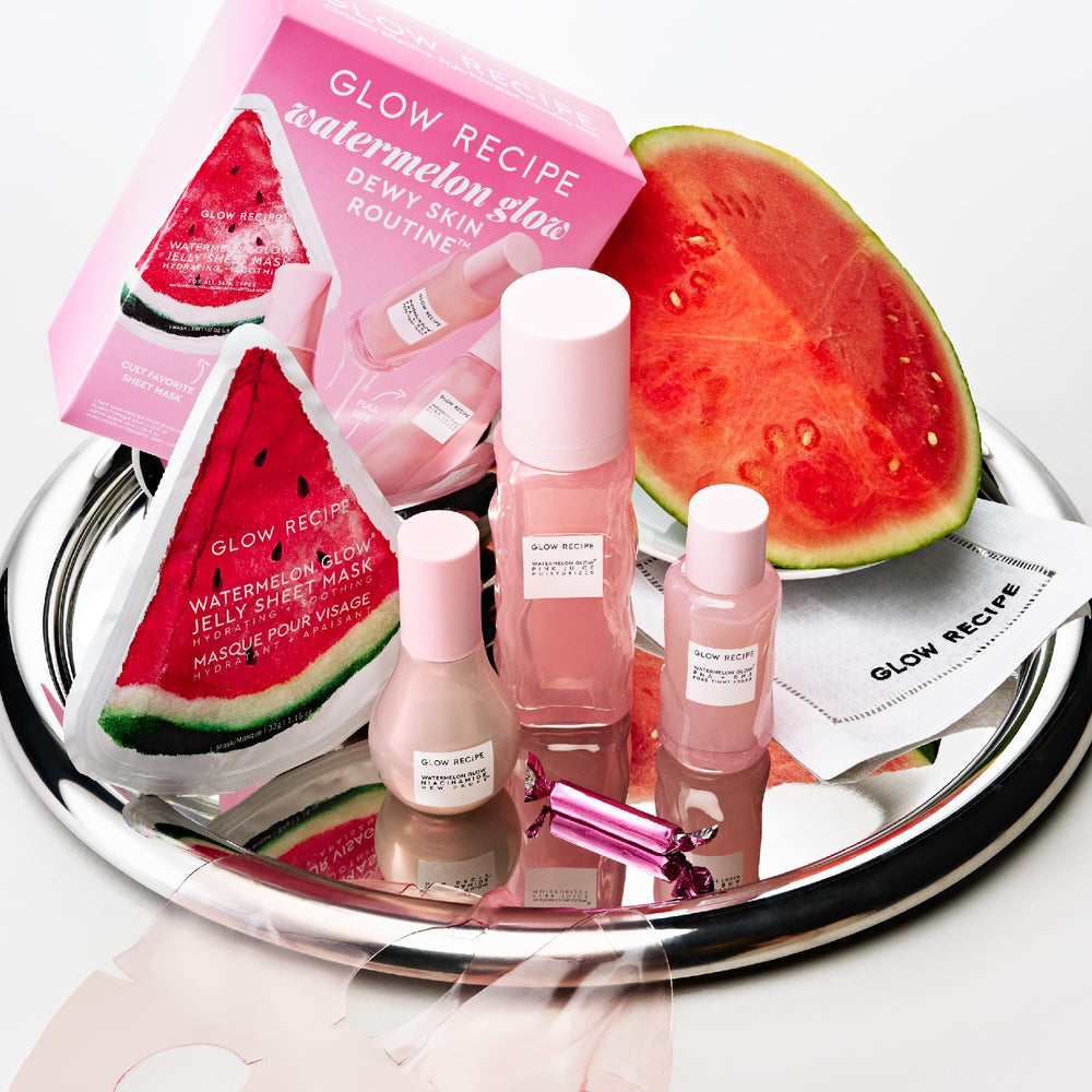 Ingredientes frutales Glow Recipe para piel radiante