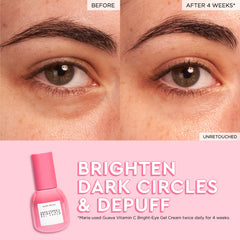 Glow Recipe niacinamida, péptidos y cafeína verde para la zona de ojos.