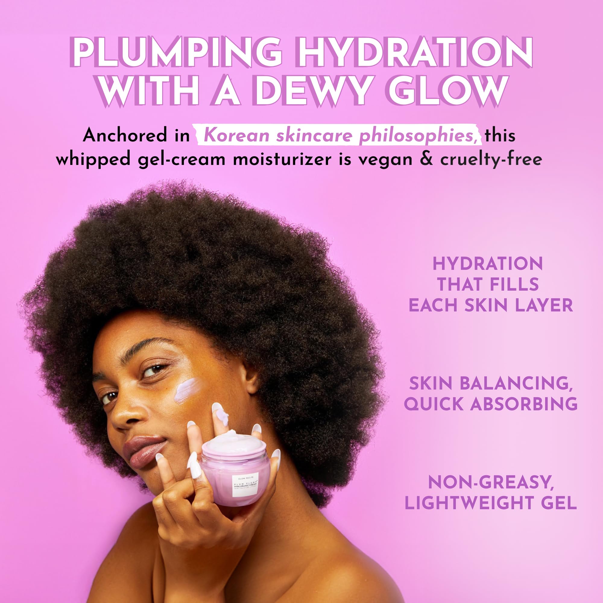 Glow Recipe Plum Plump, aplicación tras el suero para uso diario
