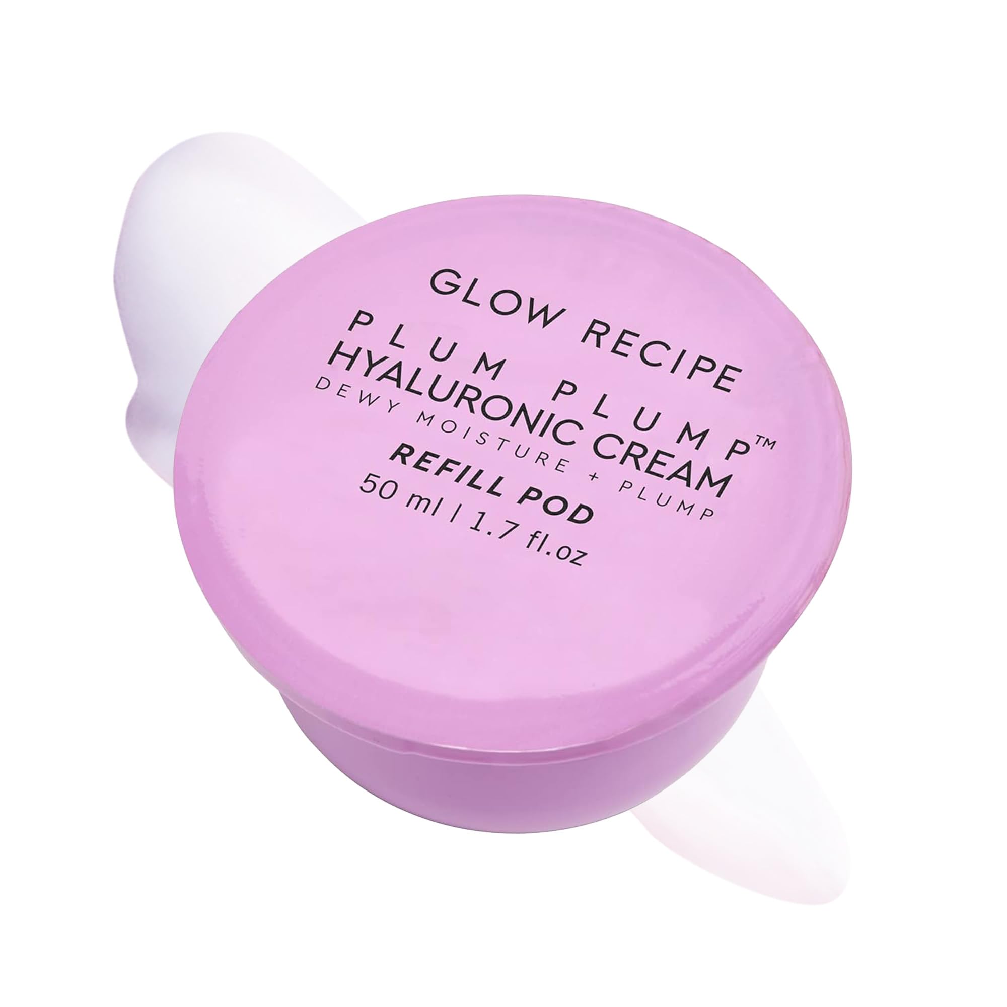 Glow Recipe Plum Plump crema hidratante, frasco-recambio para una rutina diaria suave.