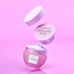 Glow Recipe Plum Plump textura-gel crema, absorción rápida para piel fresca.