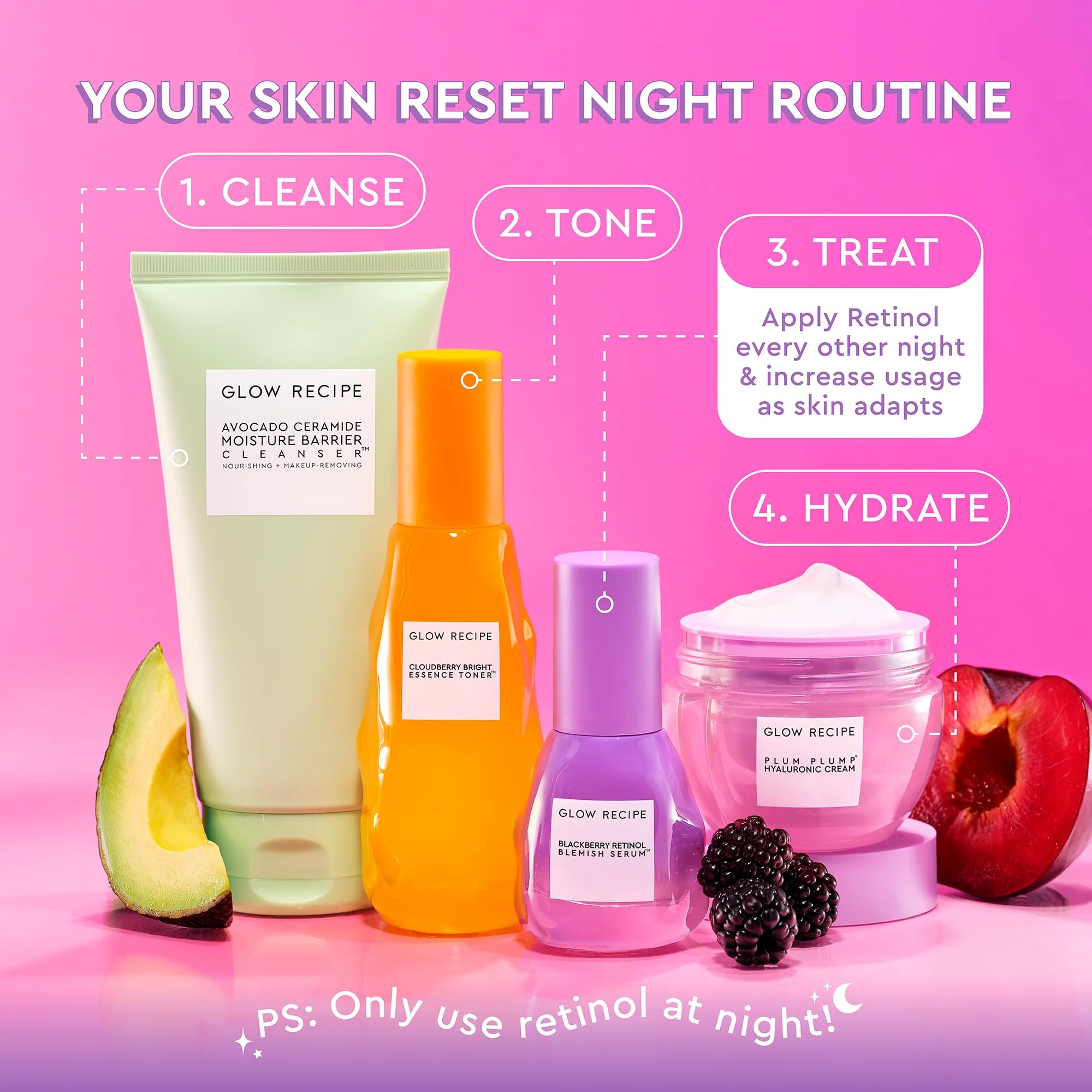 Glow Recipe Suero Nocturno: poros más limpios y piel más clara