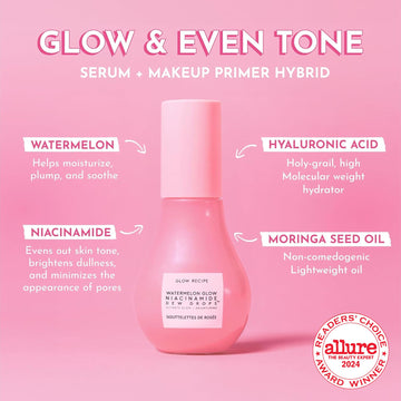 Textura gel ligero del suero Glow Recipe en primer plano