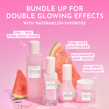 Niacinamida en Glow Recipe Watermelon Glow Night Treatment para tono uniforme.