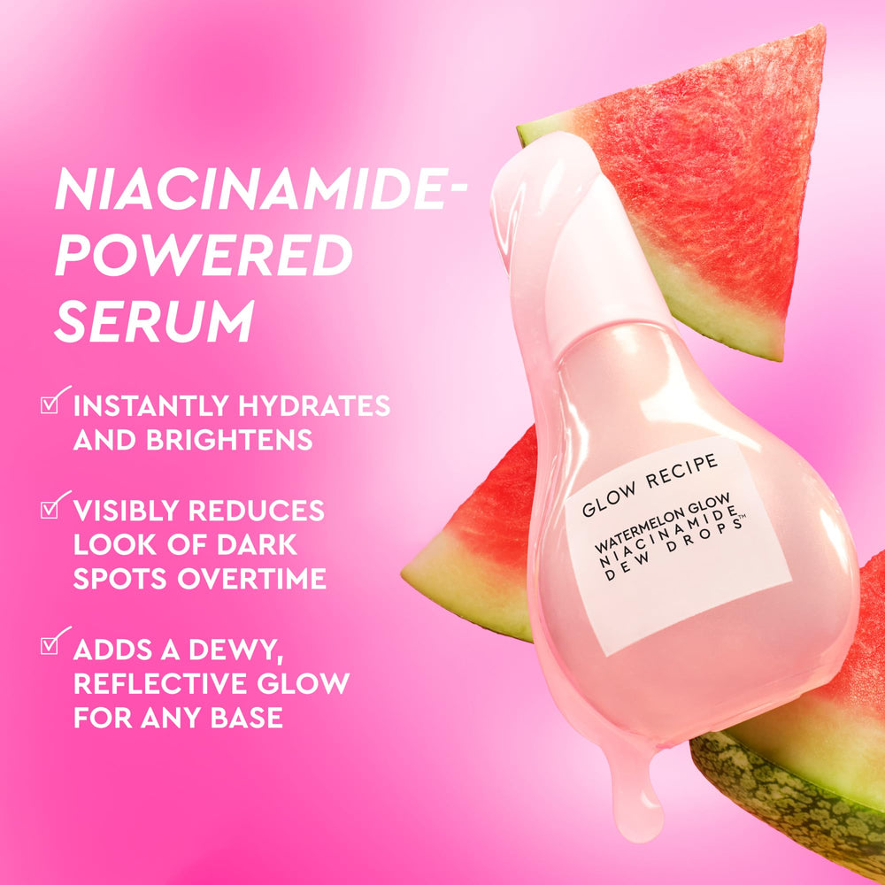 Glow Recipe Watermelon Niacinamide Dew Drops, hidratación con ácido hialurónico