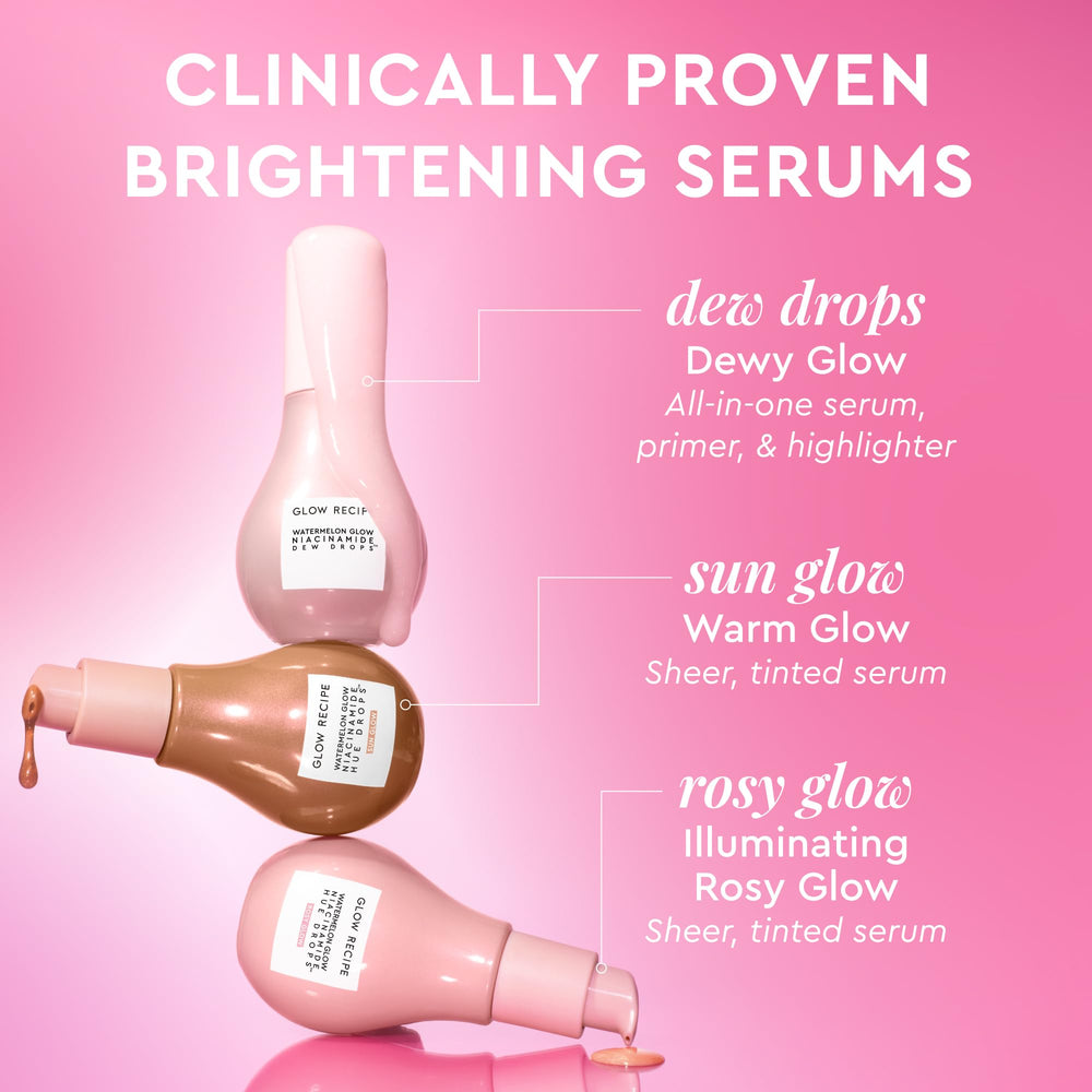 Glow Recipe Watermelon Niacinamide Dew Drops, multiusos: primer, iluminador y serum
