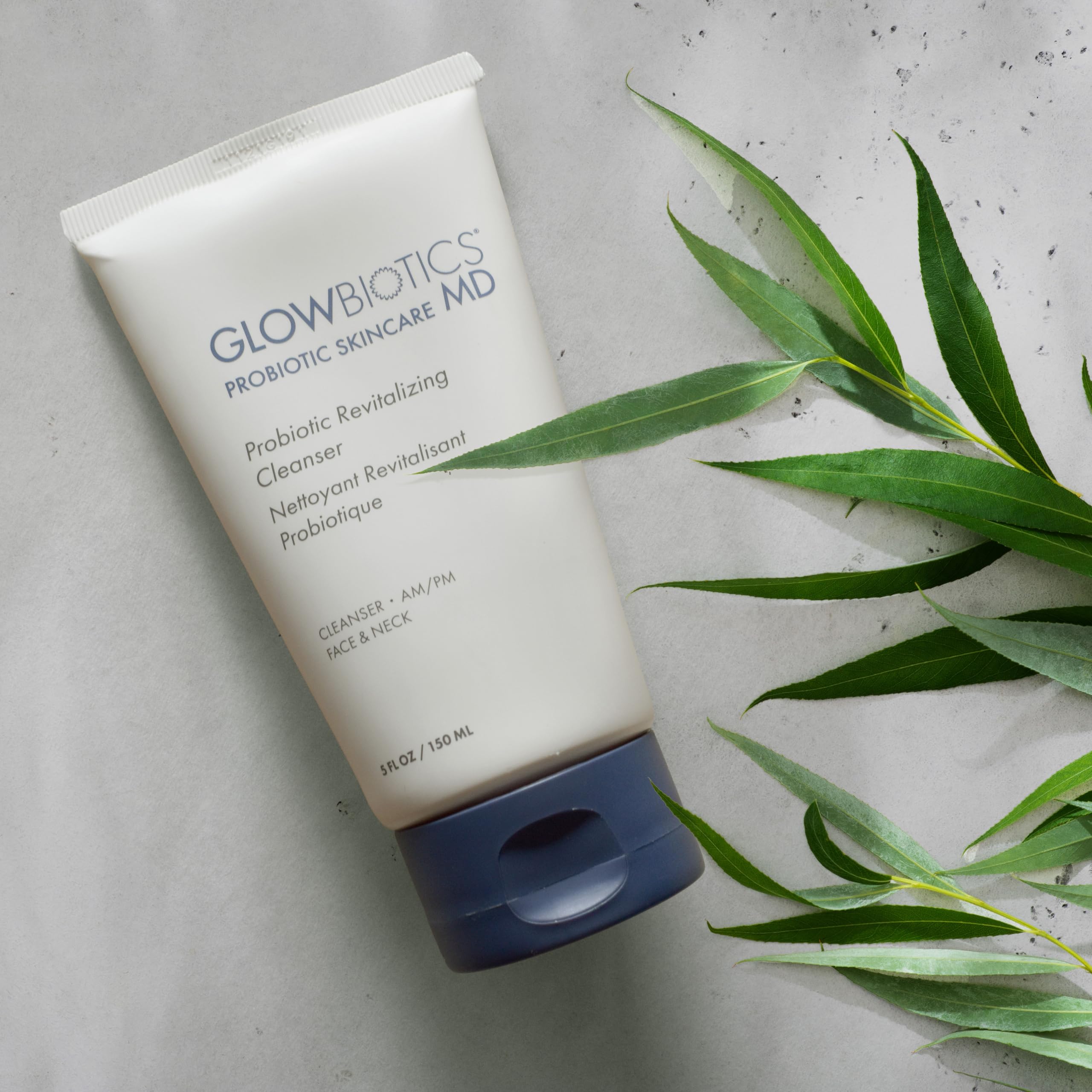 Glowbiotics emballage élégant et pratique sur la bouteille.