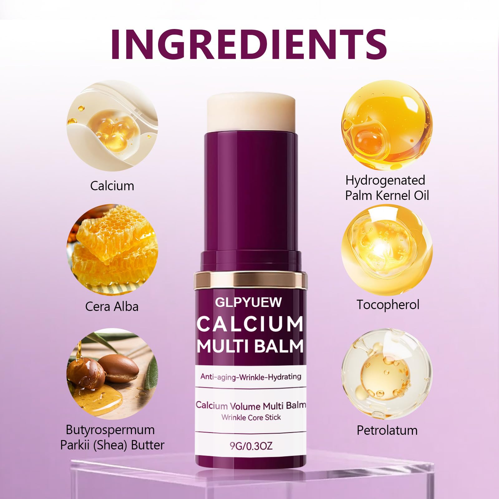 GLPYUEW Cemenrete Calcium Multi Balm: primer ligero sin grasa.