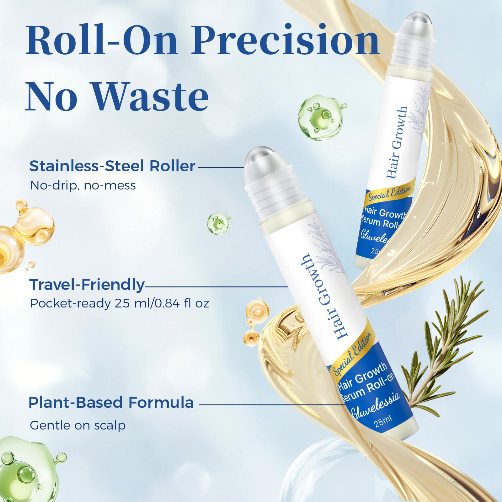 Gluvelessia bottle emphasizes a clean, gentle daily-use option.