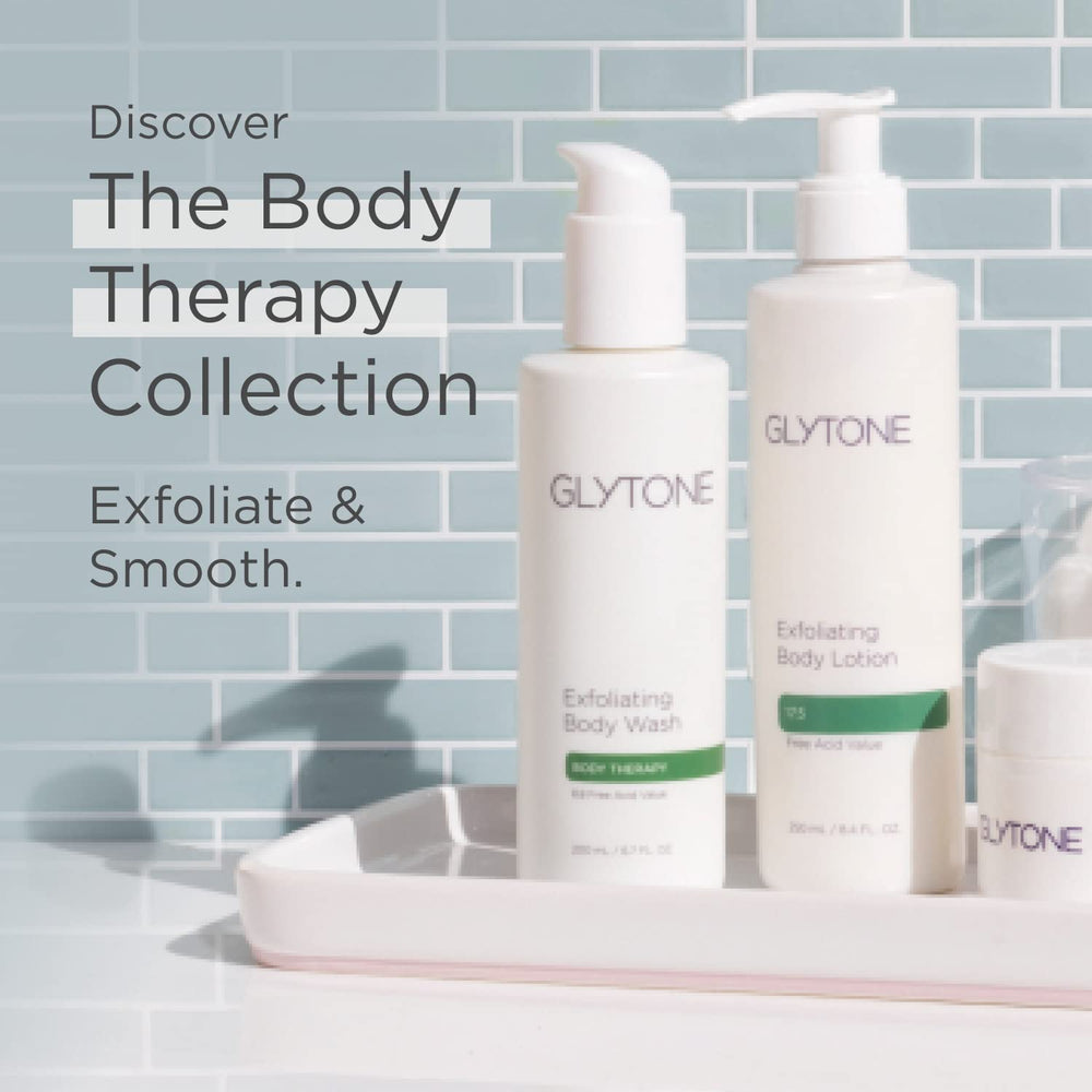 GLYTONE Glycolic Acid Body Wash: ideal para piel seca, con hidratación ligera y fragancia cero.