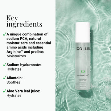 G.M. COLLIN Hydramucine spray quotidien application facile visage.