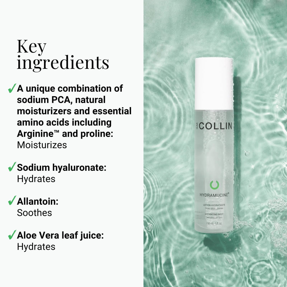 G.M. COLLIN Hydramucine spray quotidien application facile visage.
