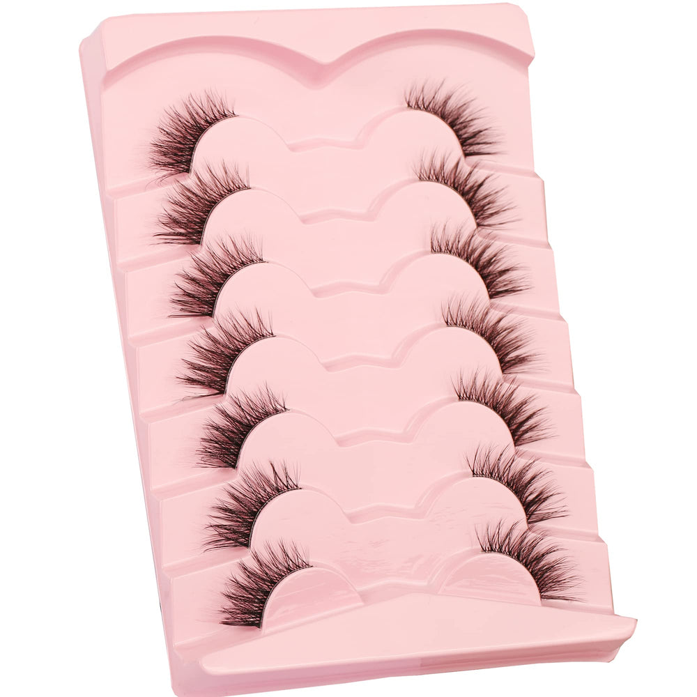 Conjunto de siete pares de pestañas de Gmagictobo para apariencia completa.