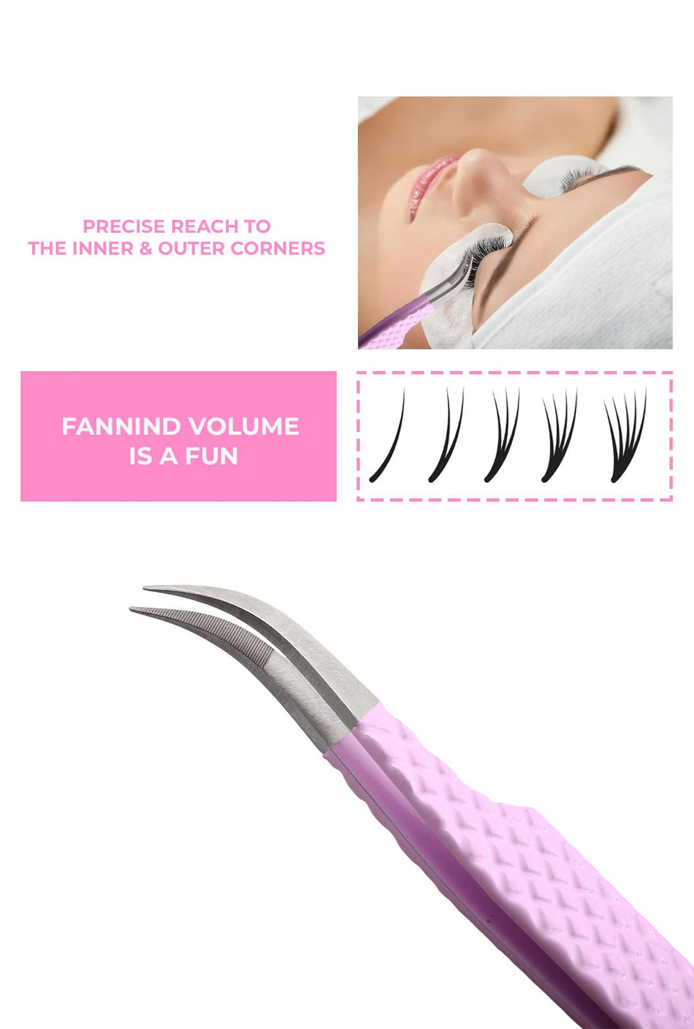 Acero inoxidable de GMI TWEEZERS, resistente y duradero para salón.