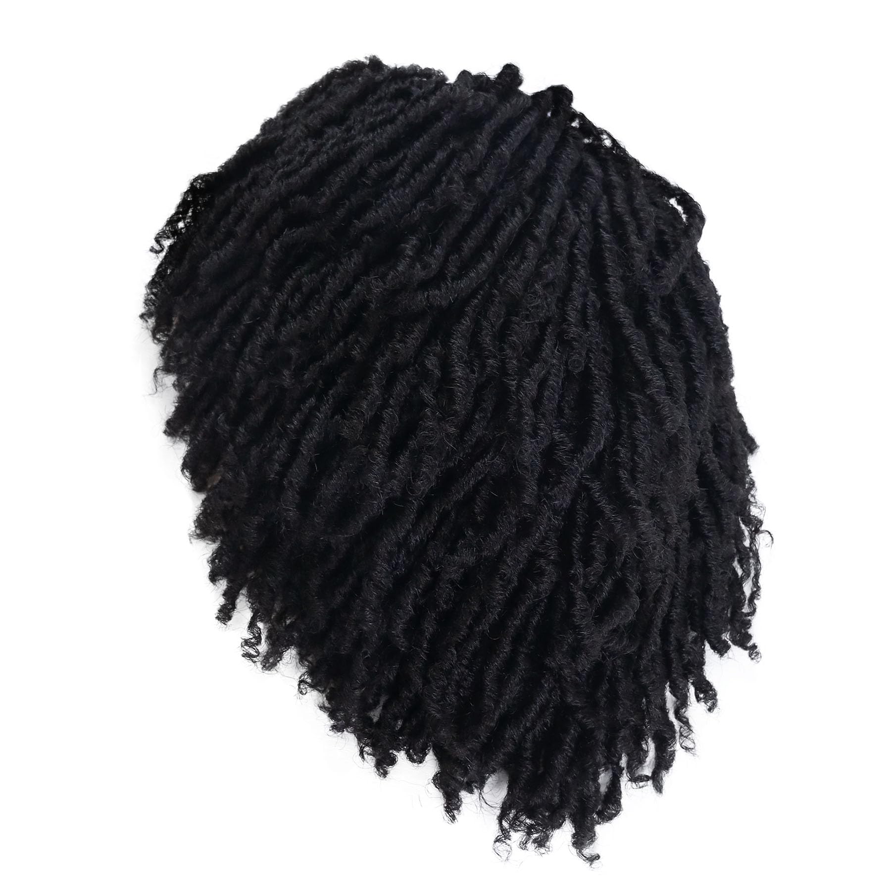 GNIMEGIL peluca dreadlocks ombré marrón, efecto Rasta dinámico.