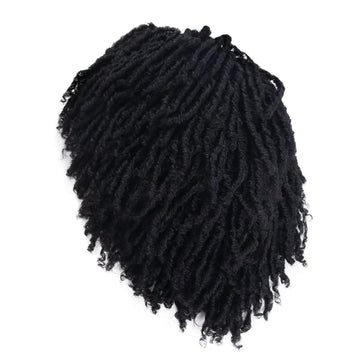 GNIMEGIL peluca dreadlocks ombré marrón, efecto Rasta dinámico.