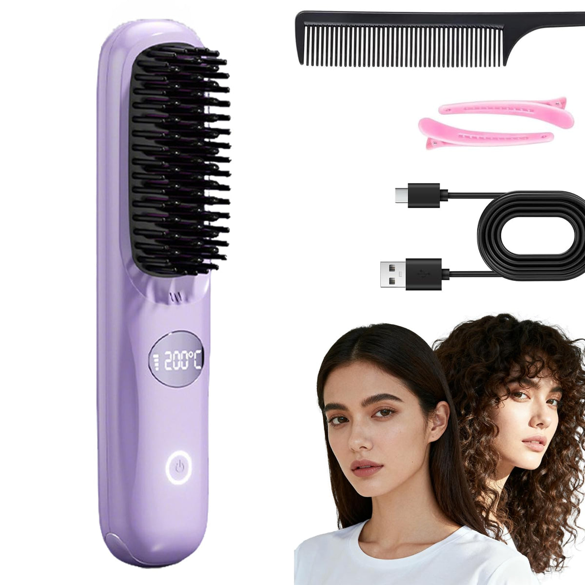 Go Brush cepillo alisador para cabello corto con acabado suave