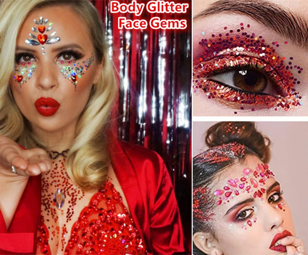 Go Ho brillos rojos en labios para un toque glamoroso y duradero
