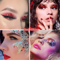 Go Ho brillos rojos en ojos para destacar la mirada con brillo