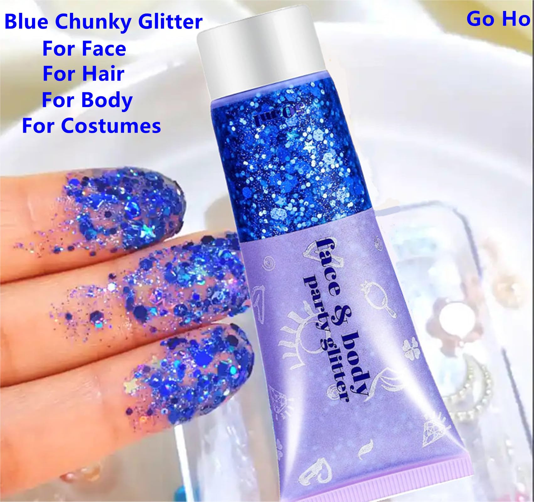 Go Ho brillo uñas, brillo duradero para manicura llamativa.