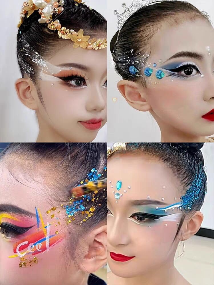 Go Ho envase de 52 g con glitter rojo para creatividad