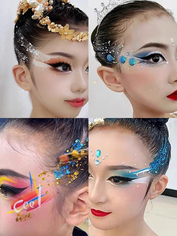 Go Ho envase de 52 g con glitter rojo para creatividad