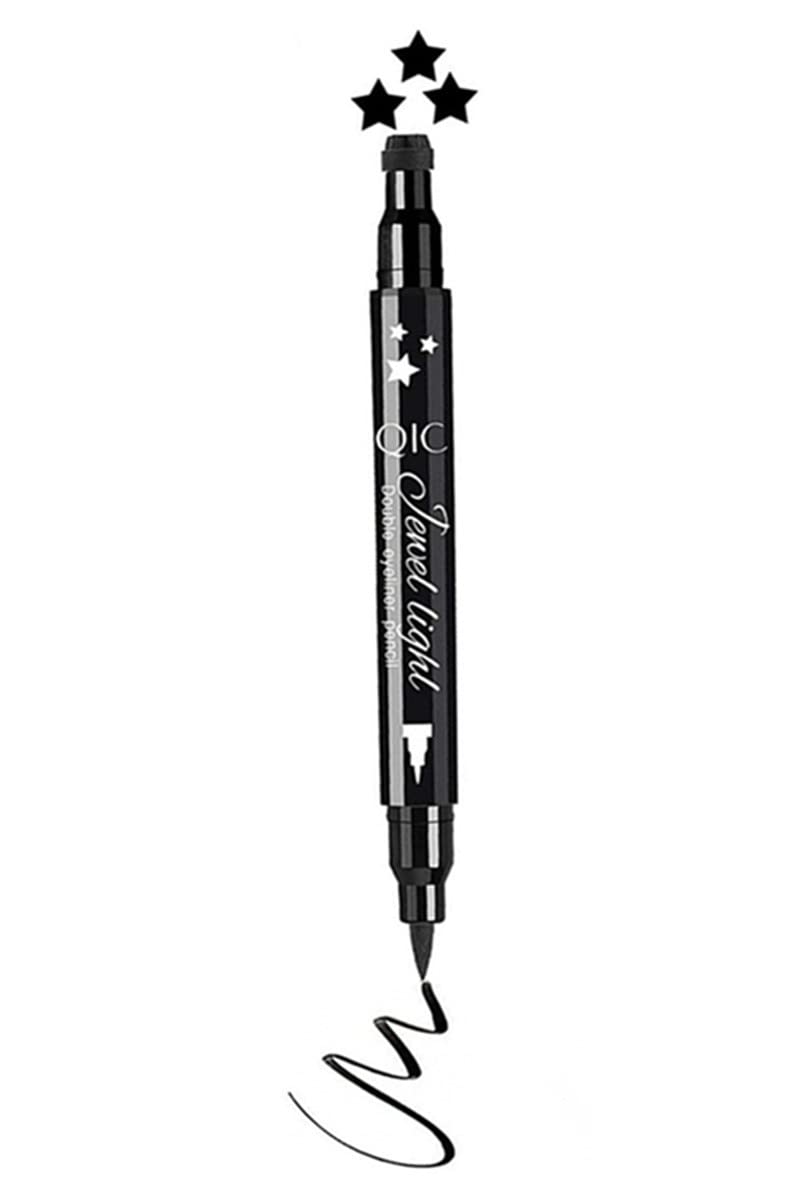 Go Ho Star Stamp delineador negro para un trazo rápido y definido.