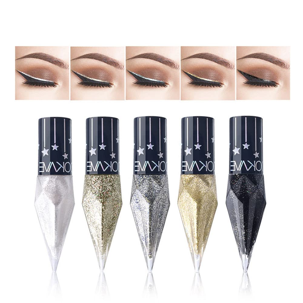 Go Ho Glitter delineador líquido para uso diario y looks versátiles.