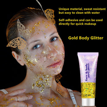 Aplicación con dedo de Go Ho Glitter facilita acabado suave.