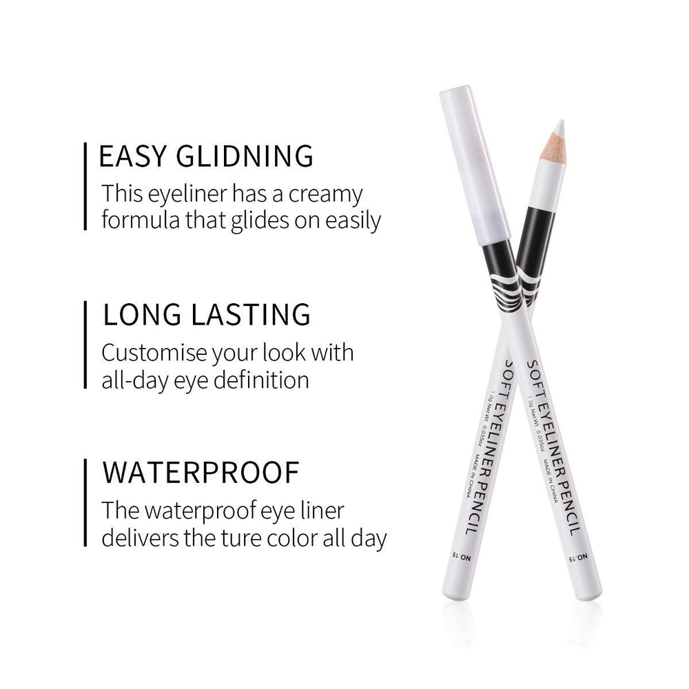 Go Ho maquillaje blanco para ojos, efecto iluminador pigmento alto