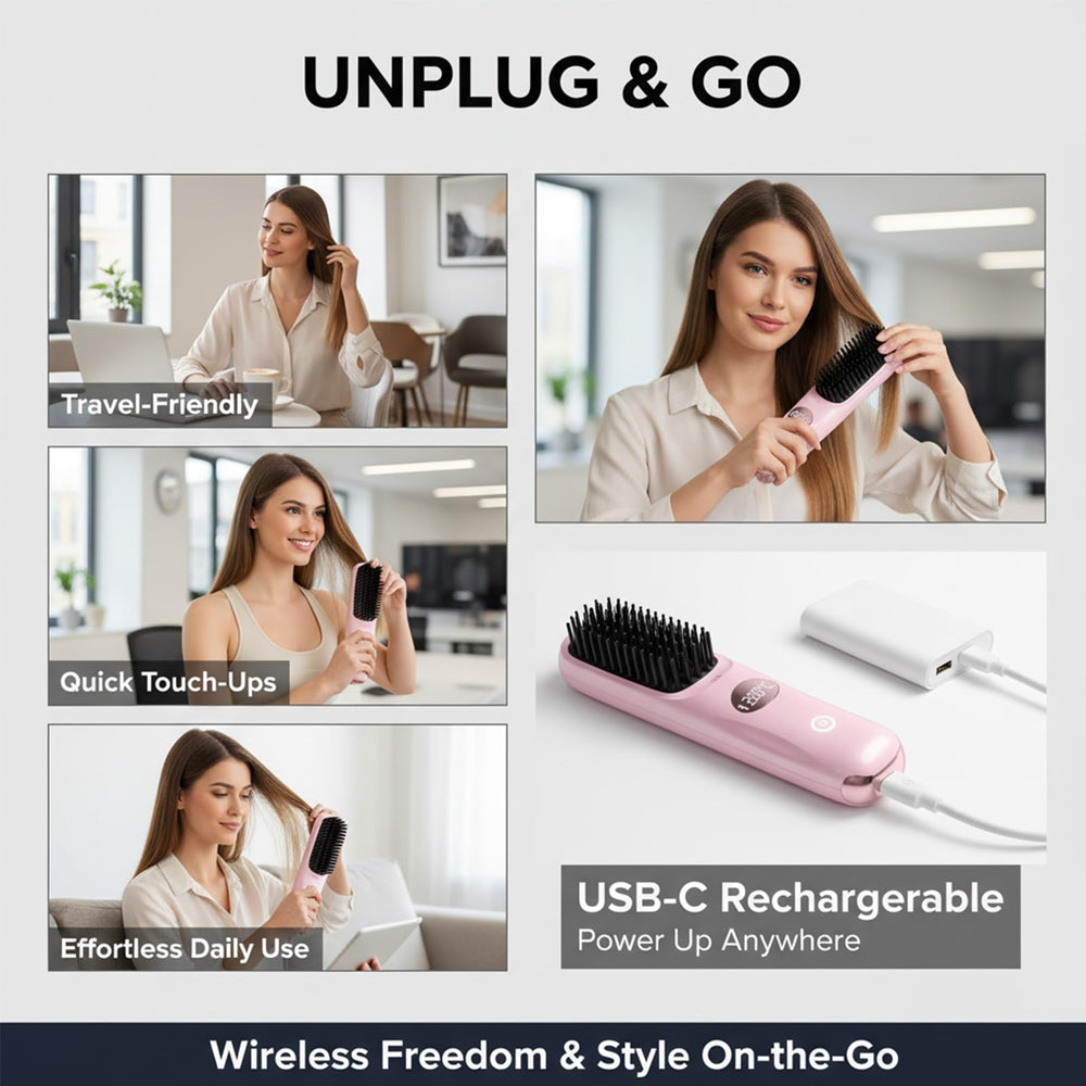 Gobrush Pro diseño portátil sin cables, ideal para viajes