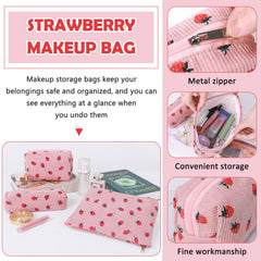 Gocvo bolsa maquillaje mediana para lápiz labial y sombras, uso diario.