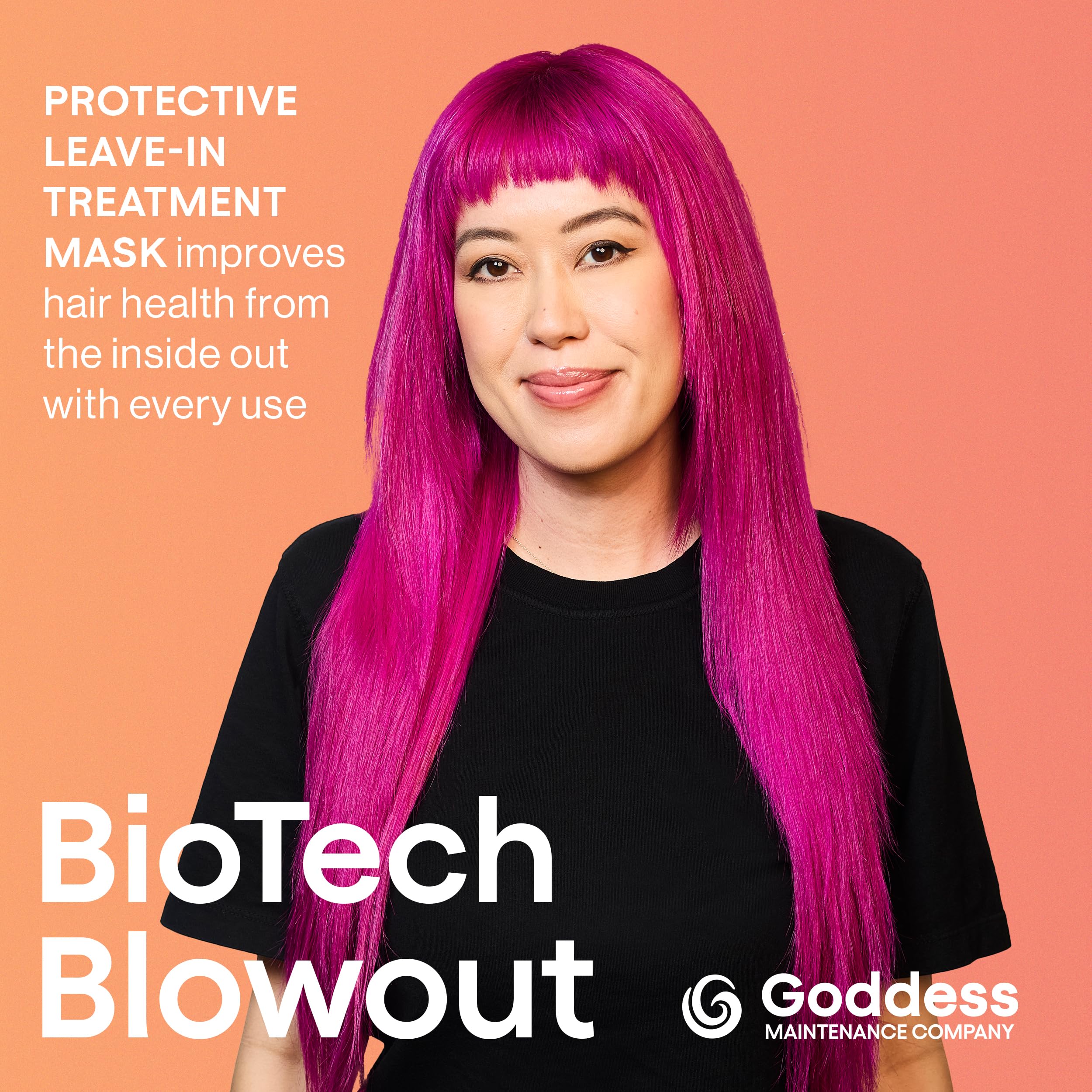 Goddess Maintenance Biotech Blowout defensa de calor 450f protege el peinado diario.